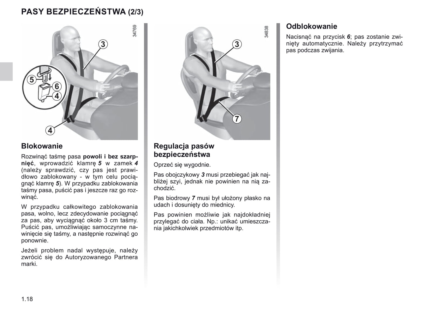 2020-2021 Renault Twizy Owner's Manual | Polish