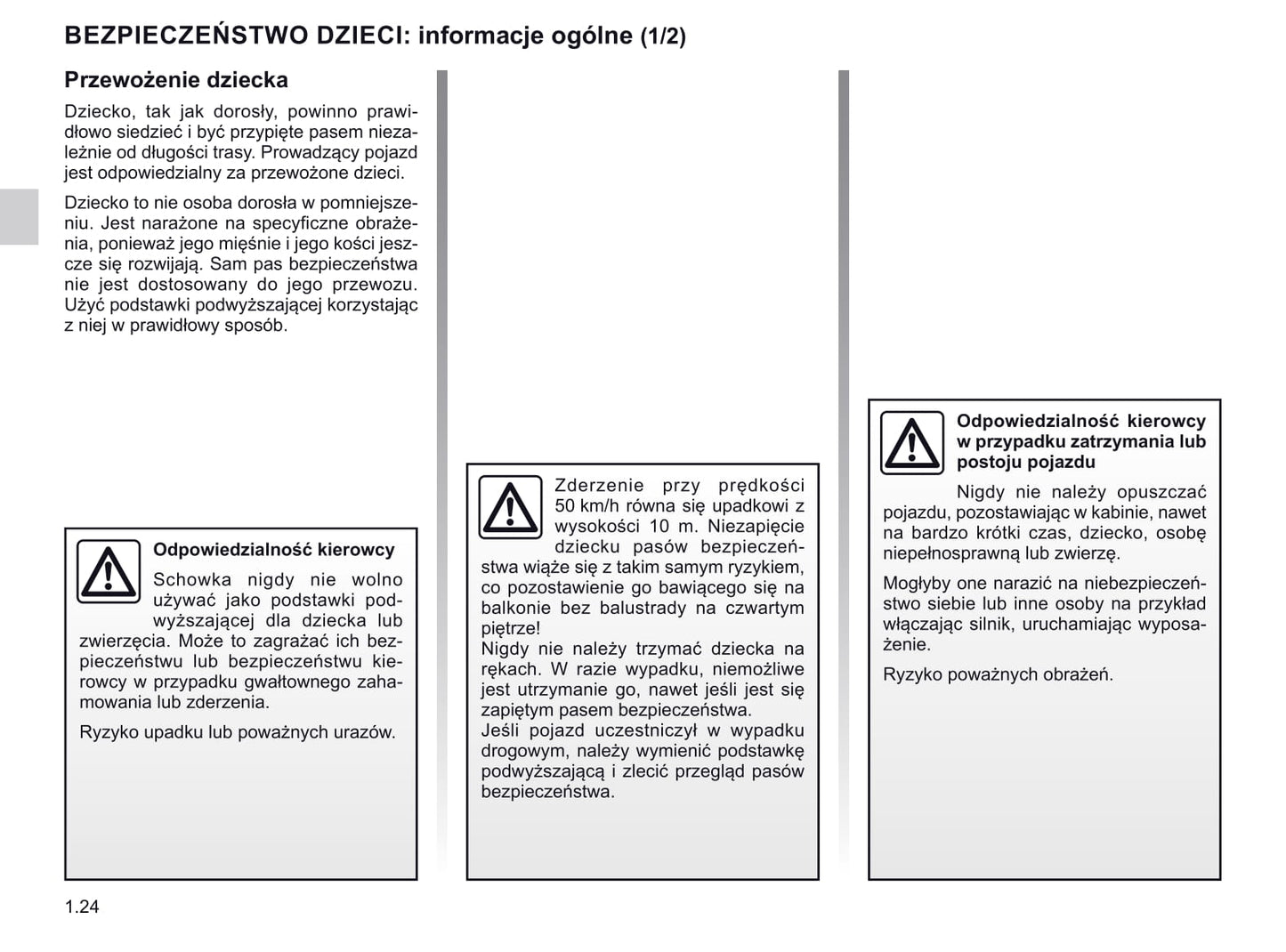 2020-2021 Renault Twizy Owner's Manual | Polish