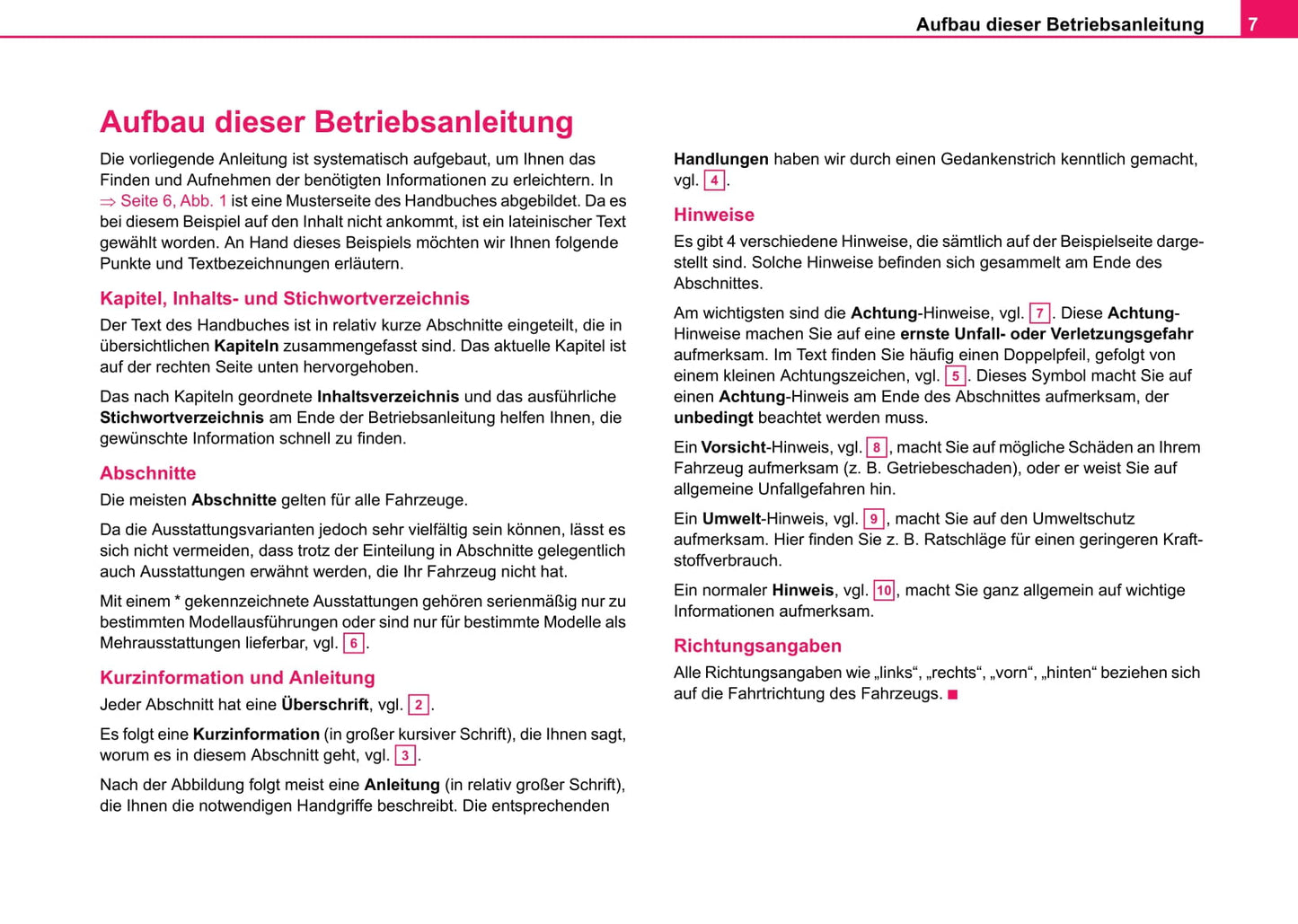 2003-2004 Skoda Suberb Owner's Manual | German