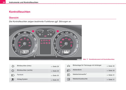 2003-2004 Skoda Suberb Owner's Manual | German