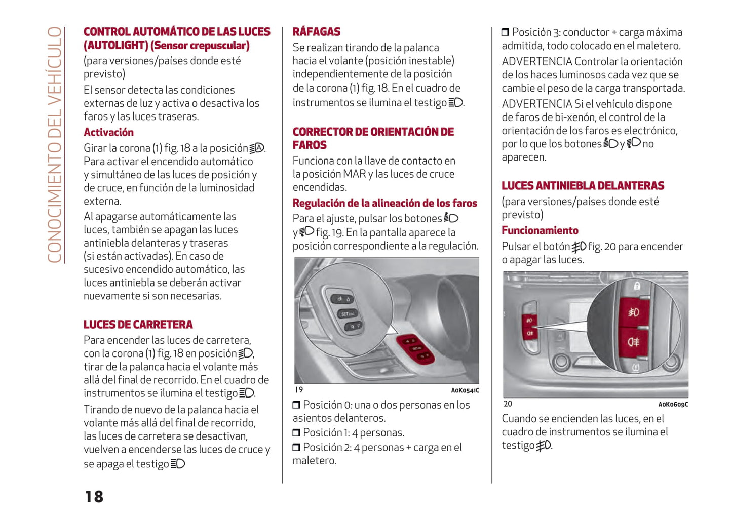 2016-2021 Alfa Romeo Giulietta Owner's Manual | Spanish