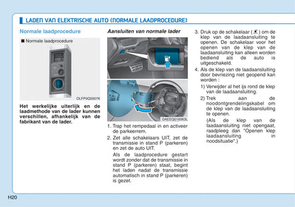 2016-2017 Hyundai Ioniq Electric Bedienungsanleitung | Niederländisch