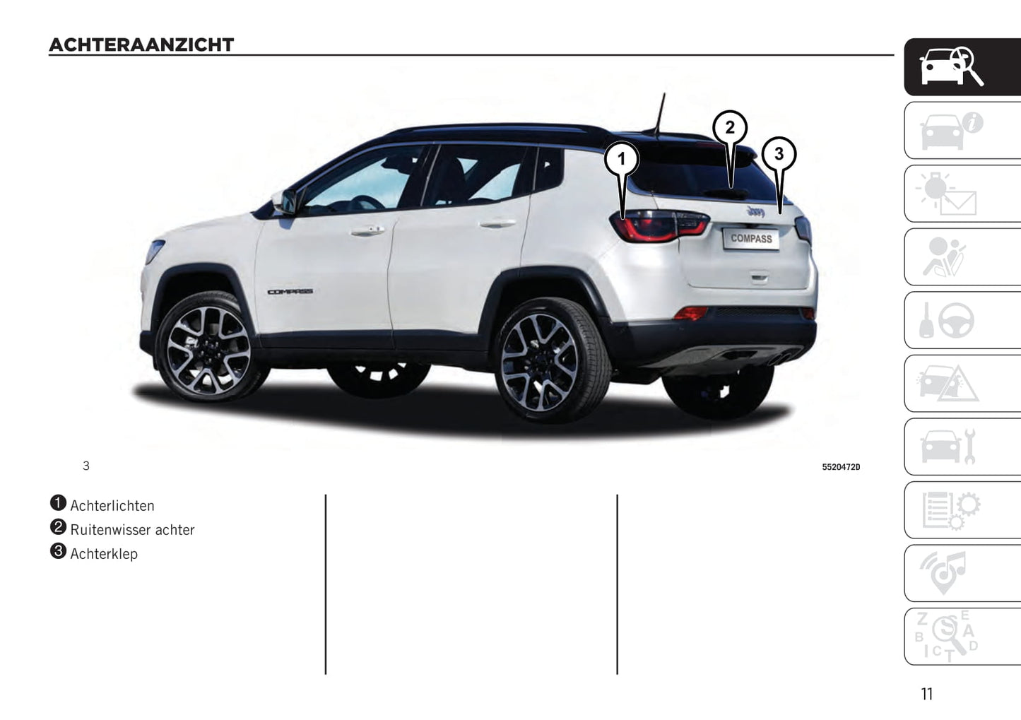 2020-2022 Jeep Compass Bedienungsanleitung | Niederländisch