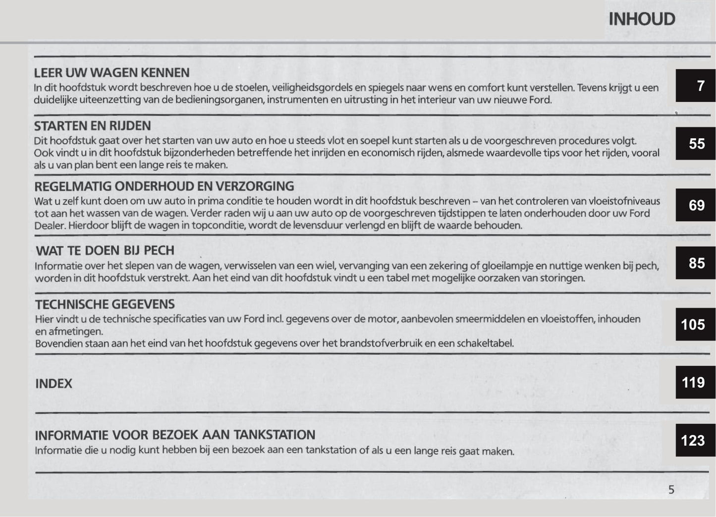 1986-1990 Ford Escort Gebruikershandleiding | Nederlands