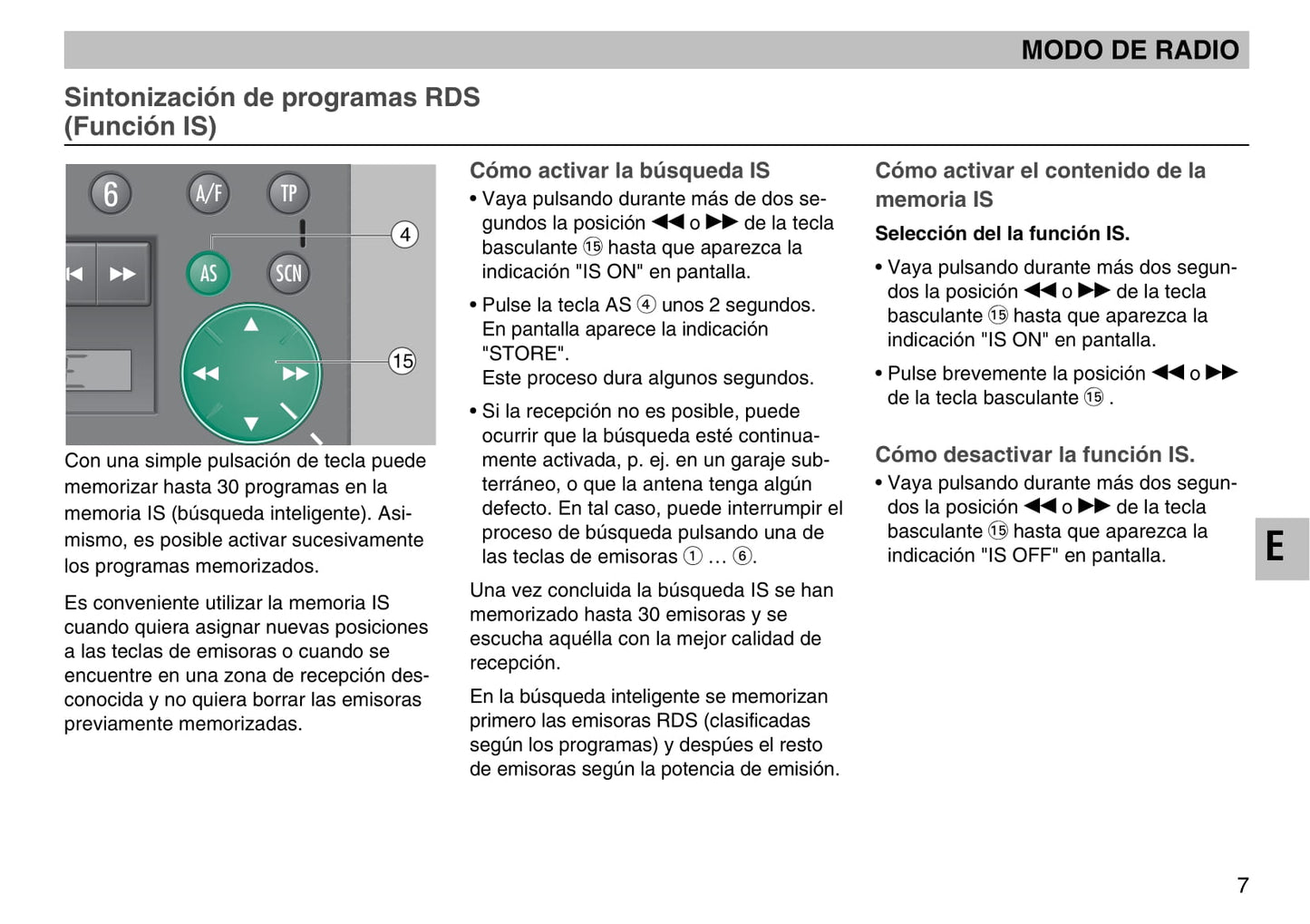 Skoda Radio MS402 Manual de Instrucciones 2003