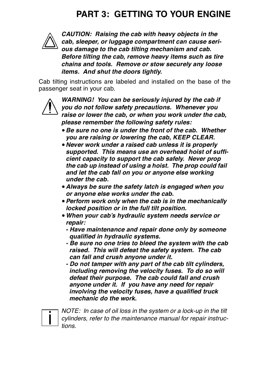 Peterbilt Operator's Gebruikershandleiding