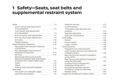 2020 Nissan Pathfinder Owner's Manual | English