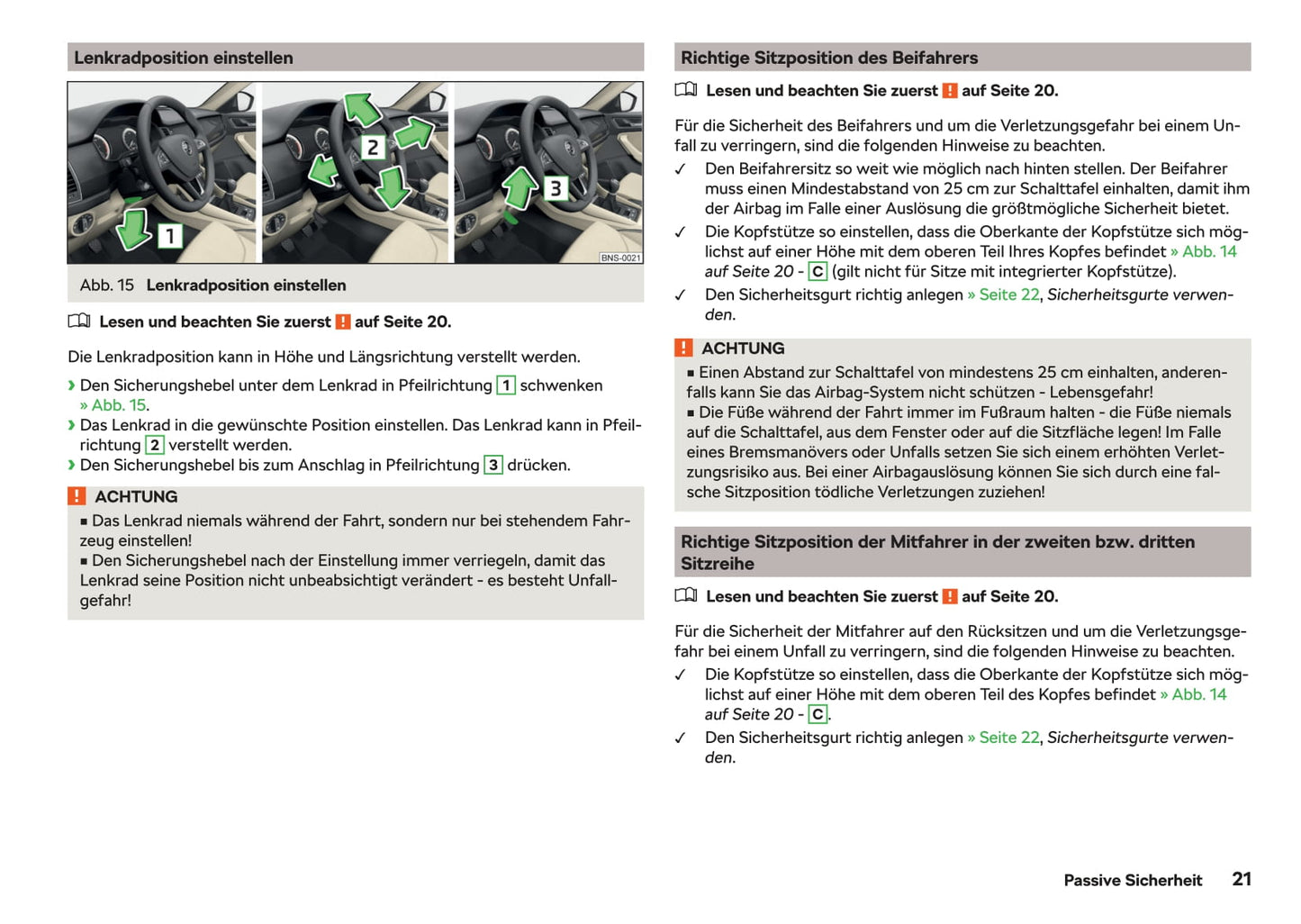 2020-2021 Skoda Kodiaq Owner's Manual | German