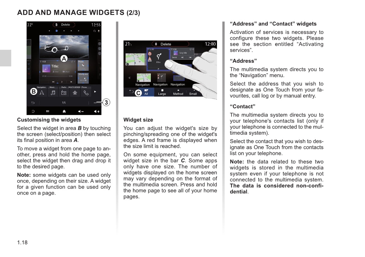 2020 - 2023 Renault Easy Connect Infotainment Manual | English