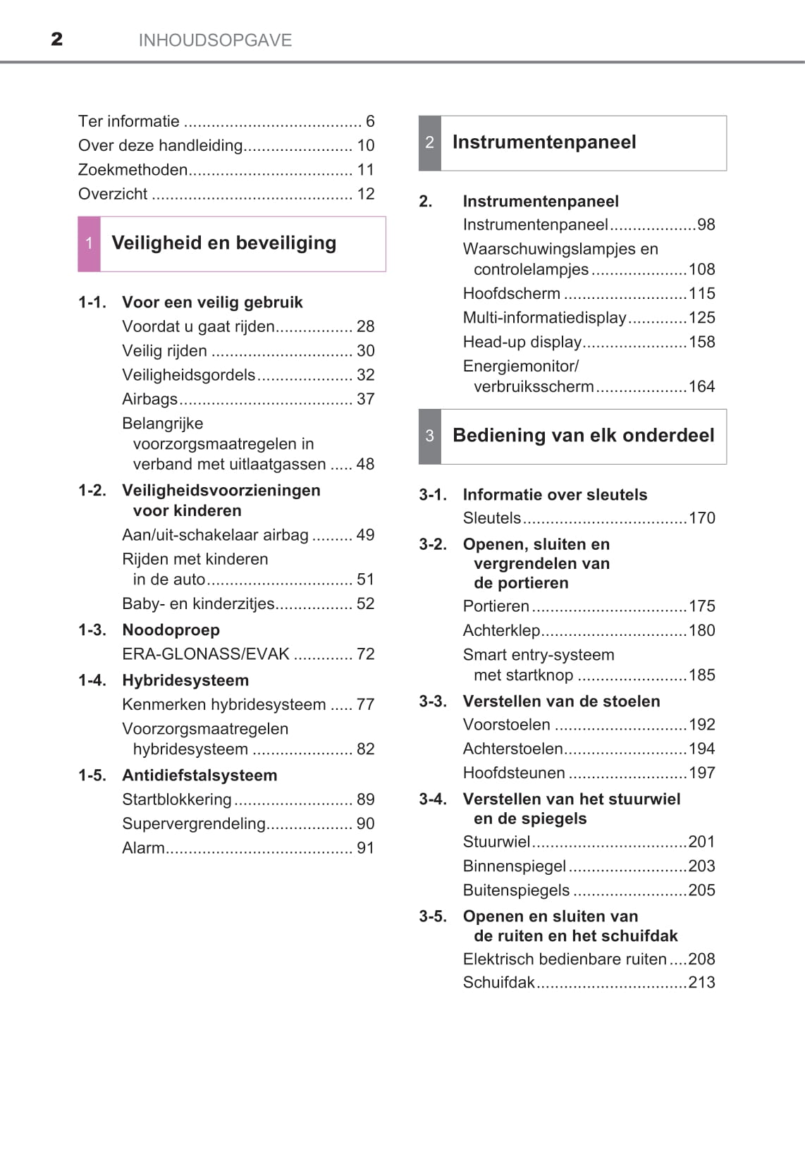 2021-2022 Toyota Prius Gebruikershandleiding | Nederlands