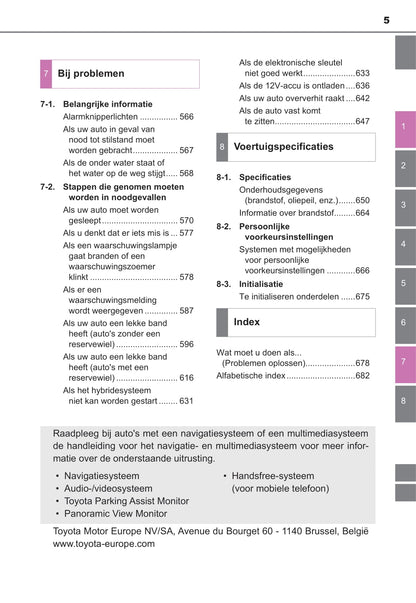 2021-2022 Toyota Prius Gebruikershandleiding | Nederlands