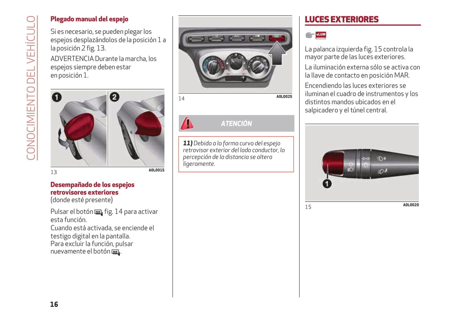 2016-2018 Alfa Romeo 4C Owner's Manual | Spanish