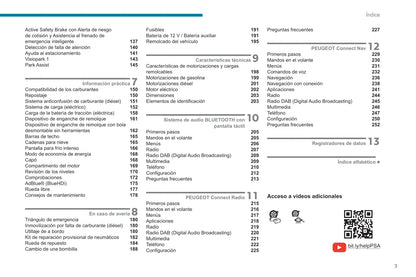 2021-2023 Peugeot 208/e-208 Bedienungsanleitung | Spanisch