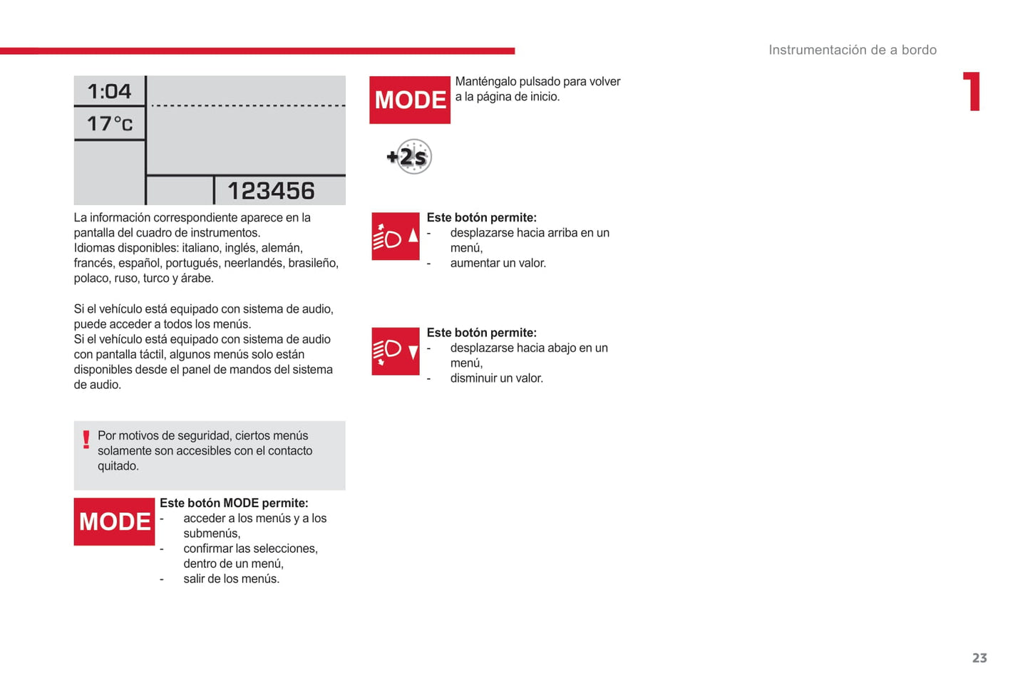 2017-2019 Citroën Jumper/Relay Gebruikershandleiding | Spaans