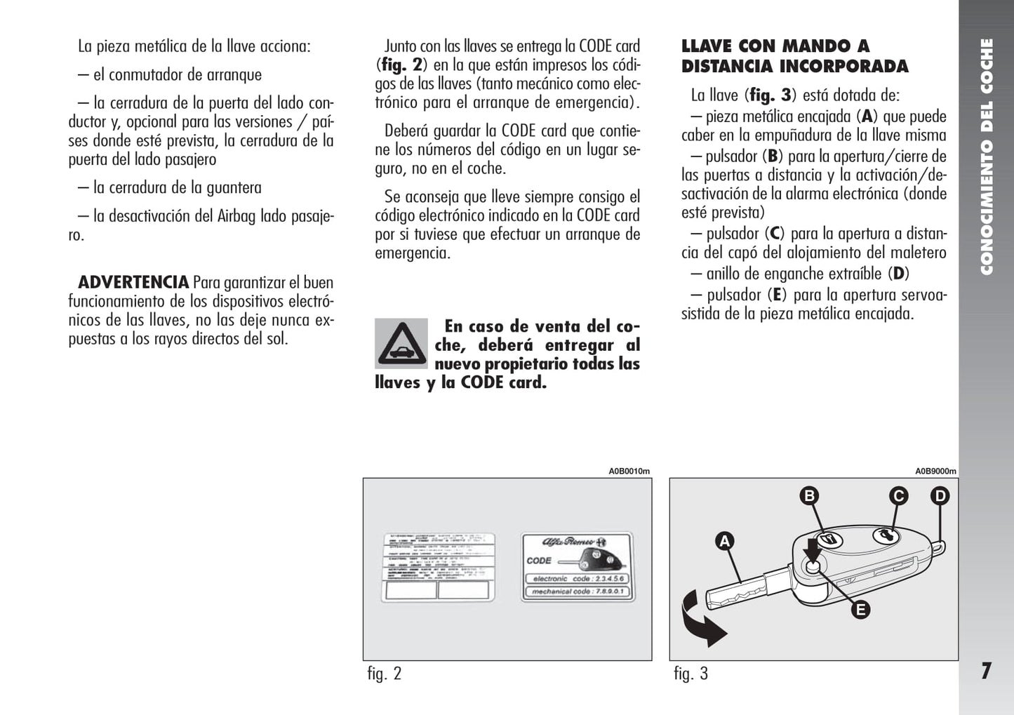 2004-2007 Alfa Romeo 156 Bedienungsanleitung | Spanisch