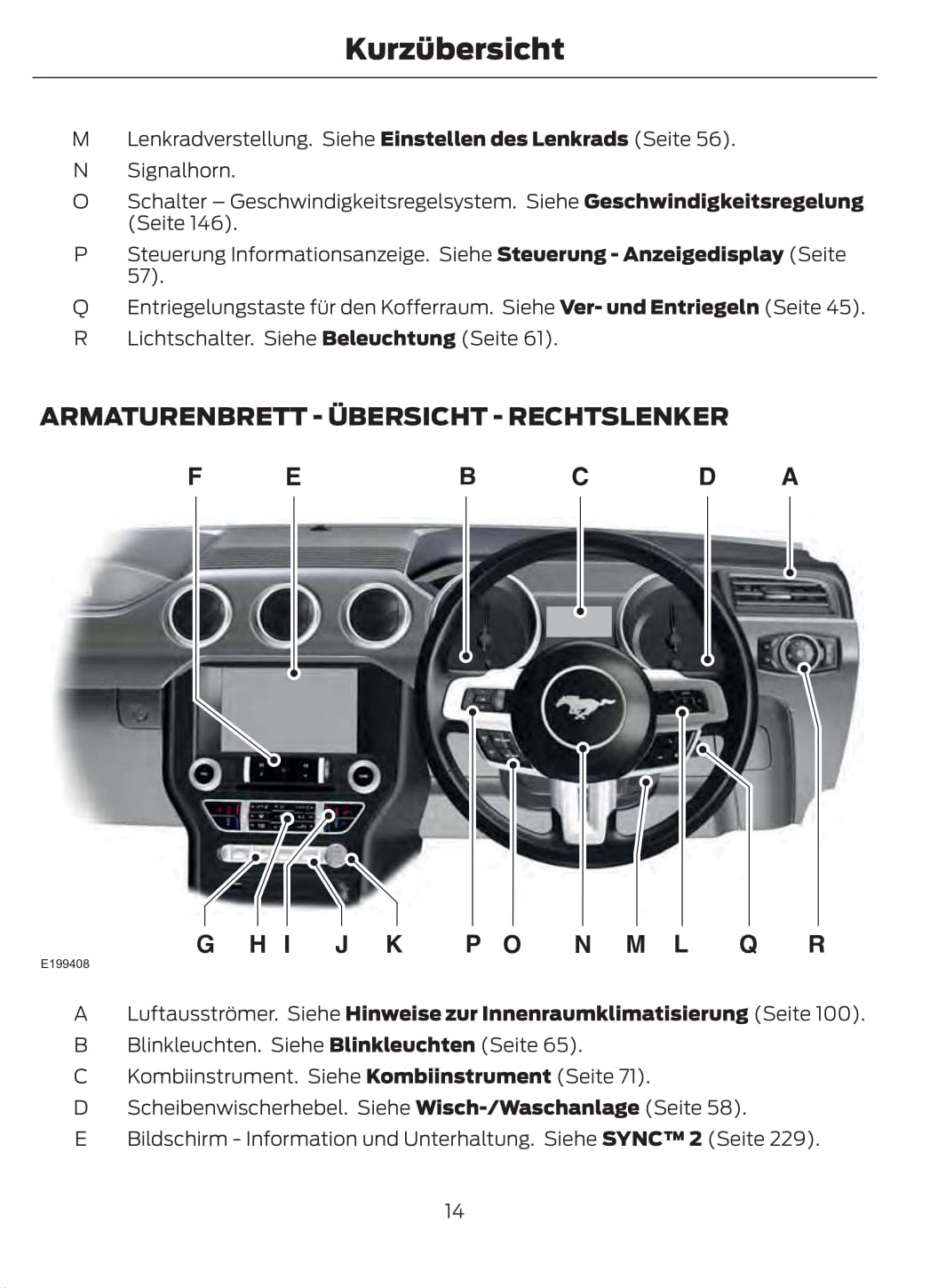 2015-2016 Ford Mustang Gebruikershandleiding | Duits