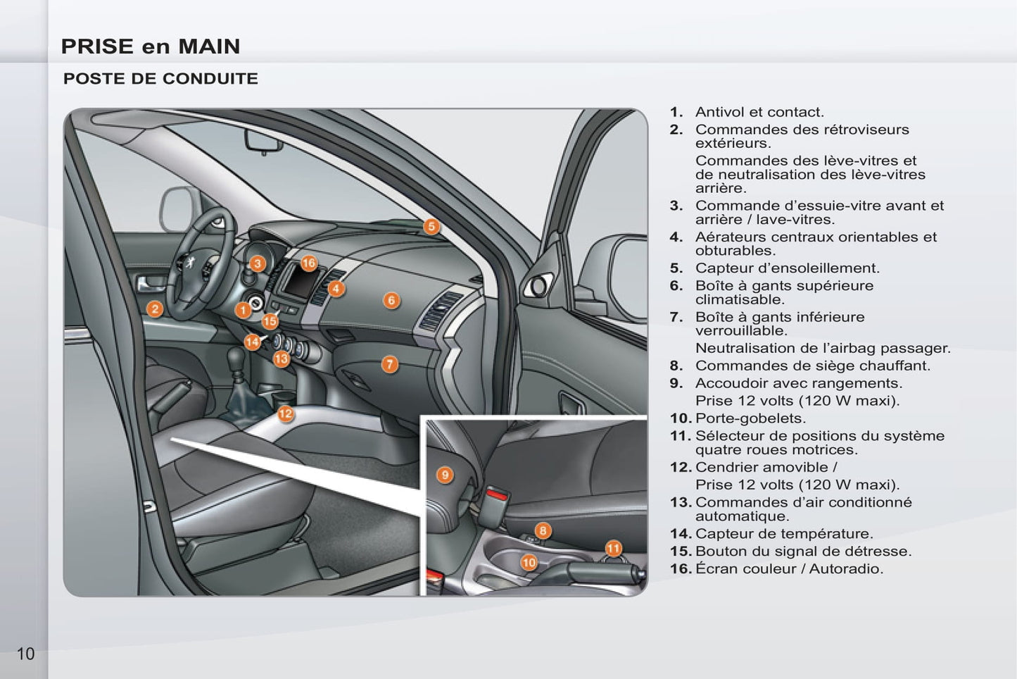 2011-2012 Peugeot 4007 Bedienungsanleitung | Französisch