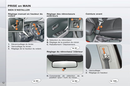 2011-2012 Peugeot 4007 Bedienungsanleitung | Französisch