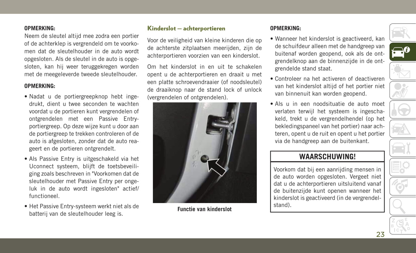 2018-2019 Jeep Wrangler Owner's Manual | Dutch