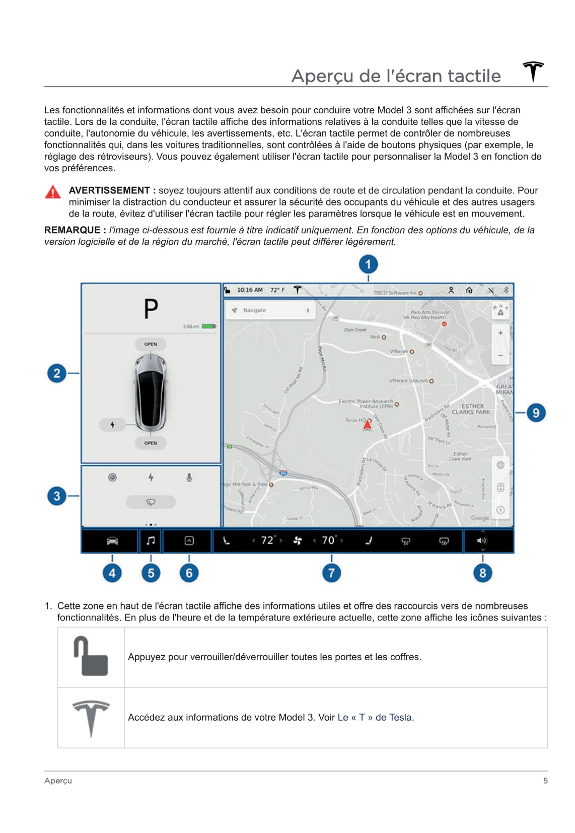 2020 Tesla Model 3 Gebruikershandleiding | Frans