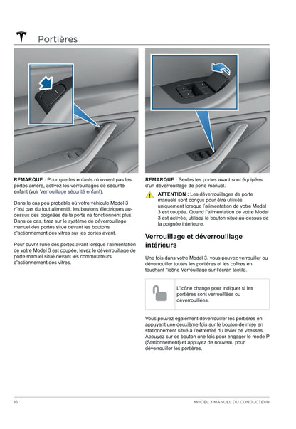 2020 Tesla Model 3 Gebruikershandleiding | Frans