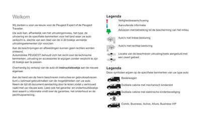 2018-2020 Peugeot Expert/Traveller Bedienungsanleitung | Niederländisch