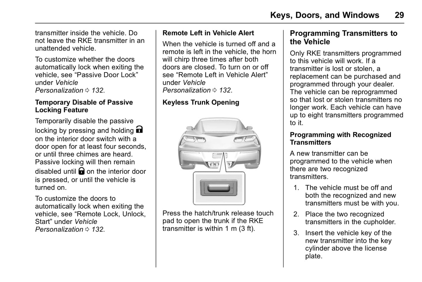 2017 Chevrolet Corvette Owner's Manual | English