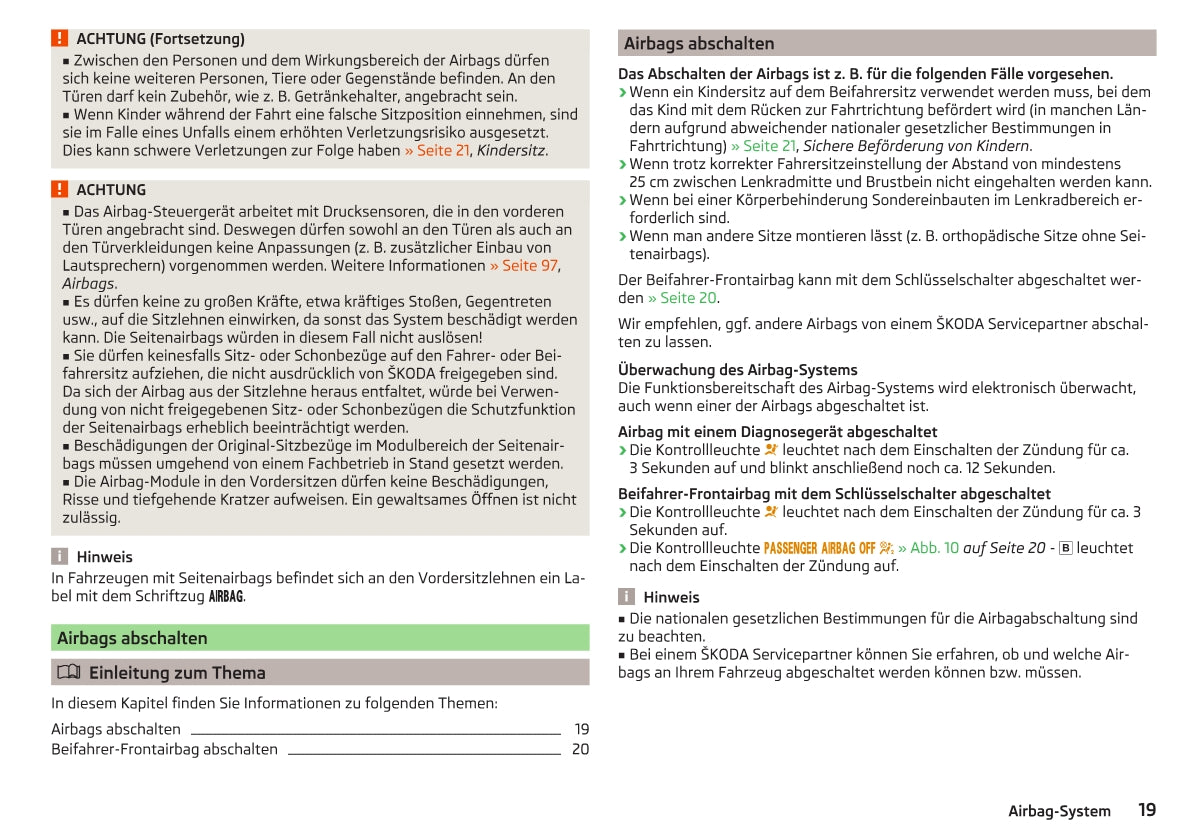 2014-2015 Skoda Citigo Owner's Manual | German