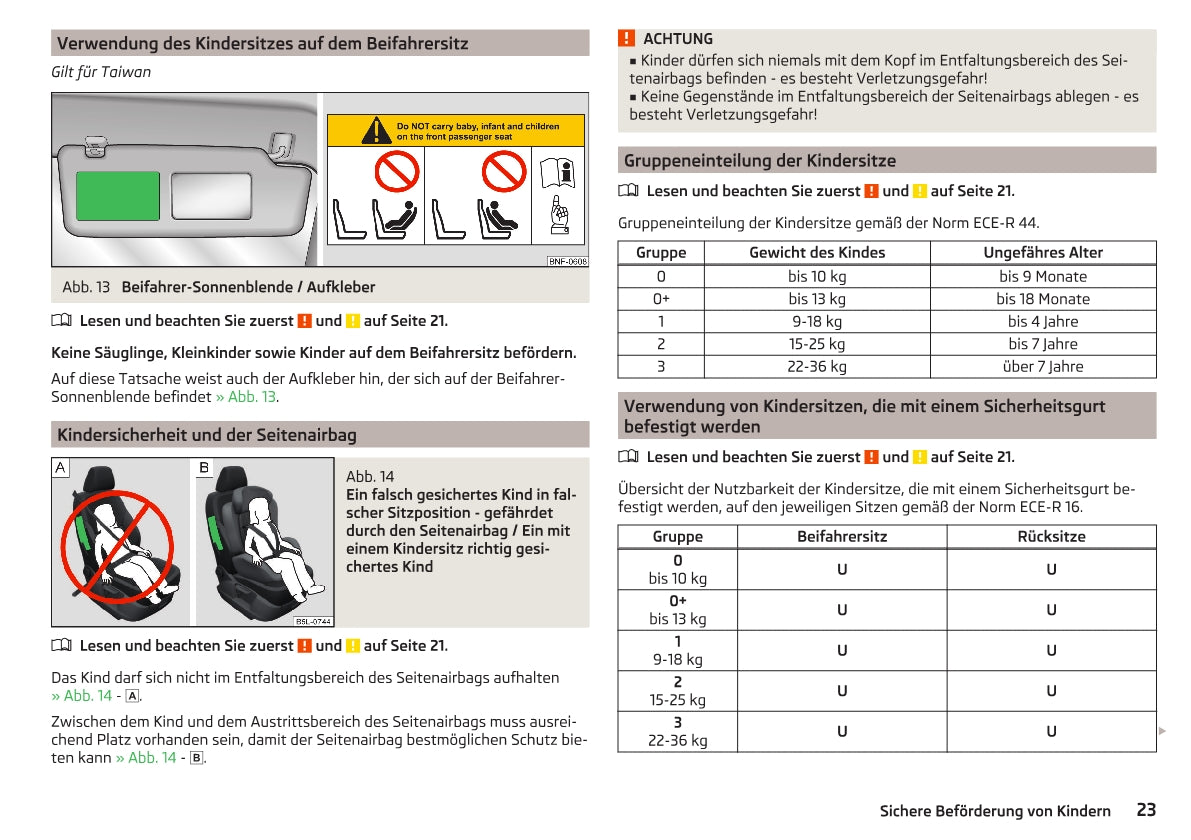 2014-2015 Skoda Citigo Owner's Manual | German