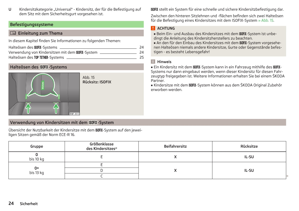 2014-2015 Skoda Citigo Owner's Manual | German