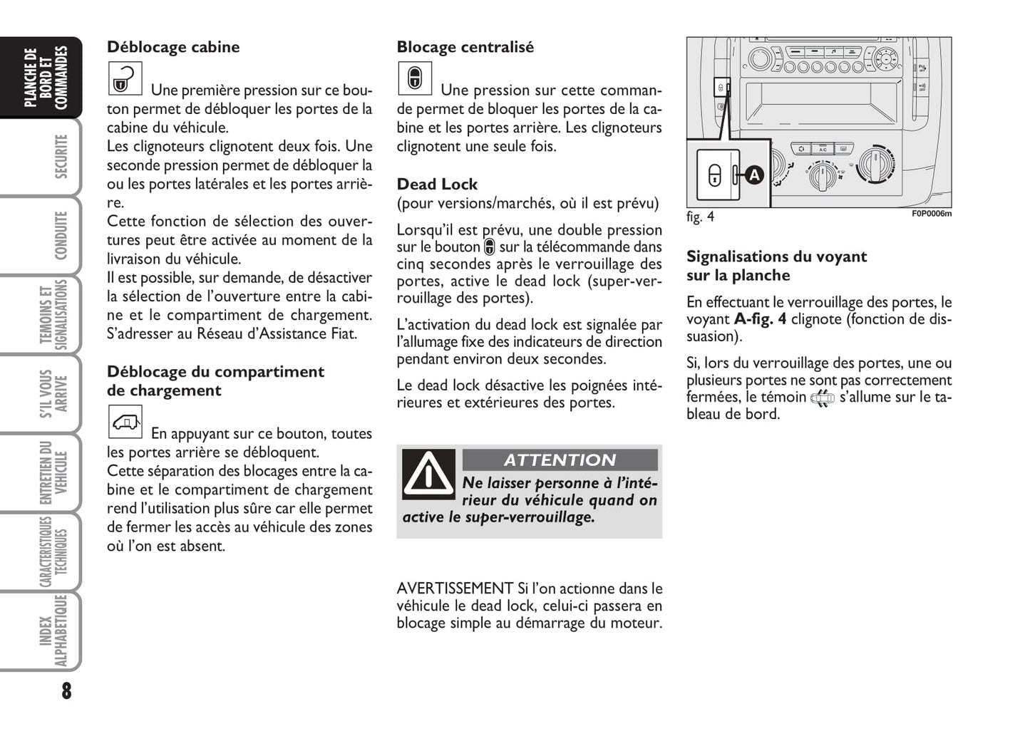 2012-2013 Fiat Strada Gebruikershandleiding | Frans