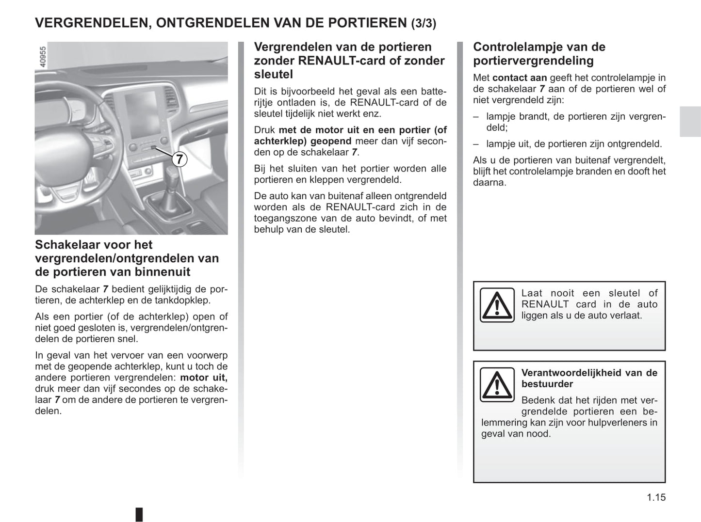 2016-2017 Renault Mégane Gebruikershandleiding | Nederlands