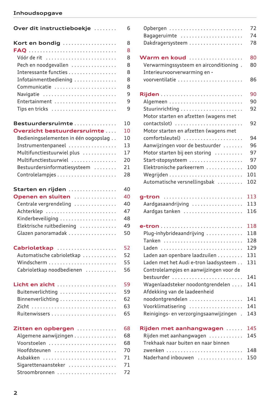 2016-2017 Audi A3 Gebruikershandleiding | Nederlands