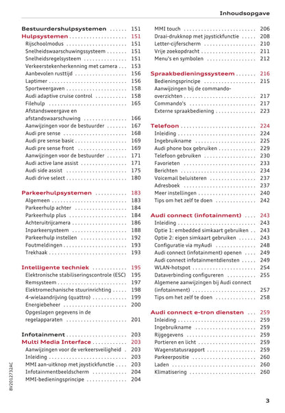 2016-2017 Audi A3 Gebruikershandleiding | Nederlands