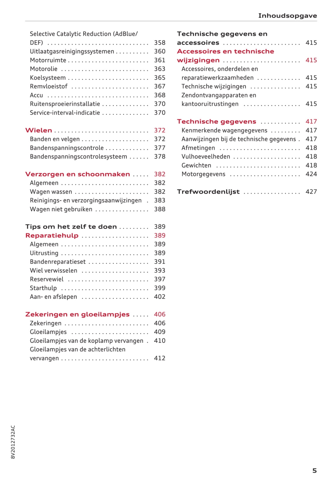 2016-2017 Audi A3 Gebruikershandleiding | Nederlands