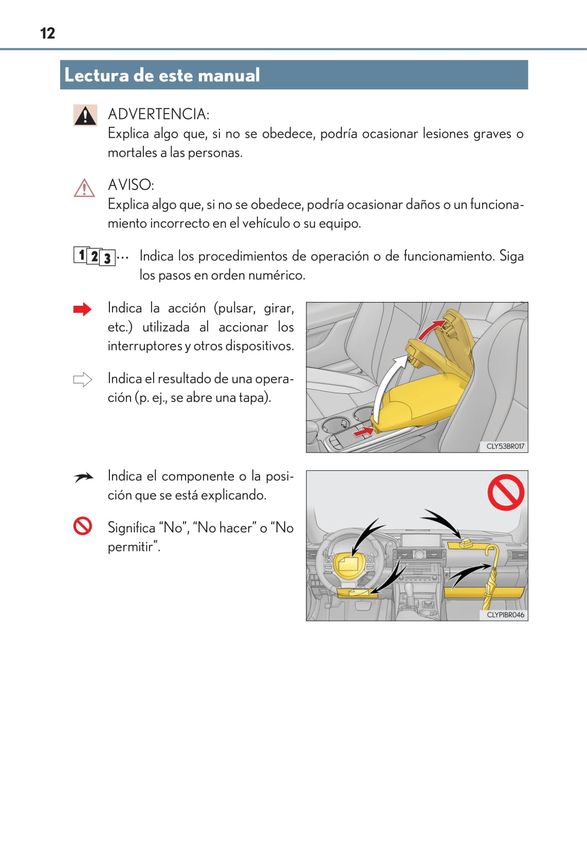 2017-2019 Lexus RC 300h Owner's Manual | Spanish