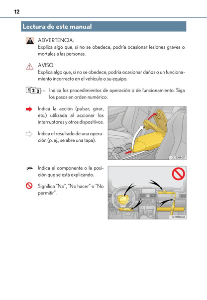 2017-2019 Lexus RC 300h Owner's Manual | Spanish