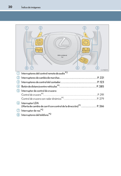 2017-2019 Lexus RC 300h Owner's Manual | Spanish