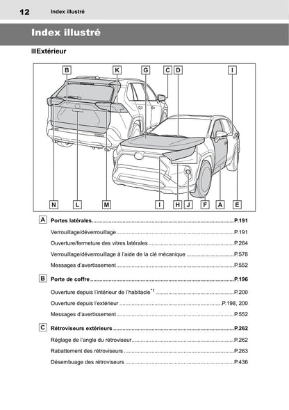 2019-2020 Toyota RAV4 Manuel du propriétaire | Français