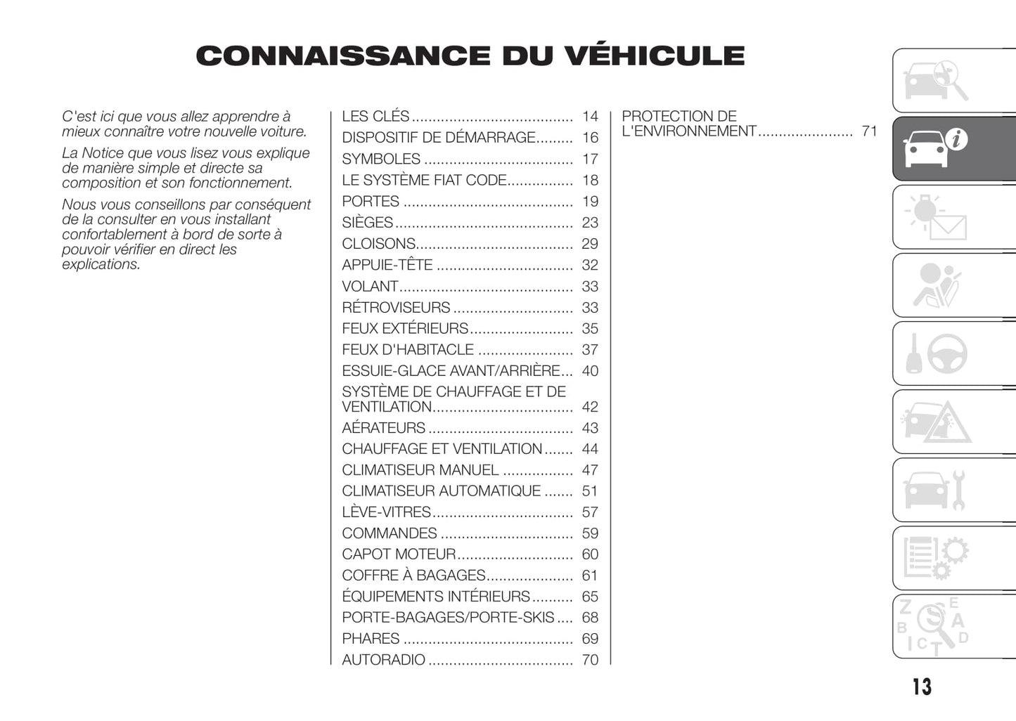 2011-2015 Fiat Doblò Cargo Manuel du propriétaire | Français