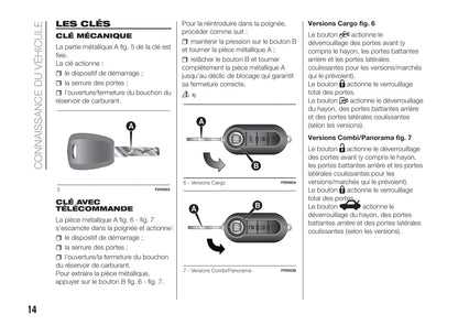 2011-2015 Fiat Doblò Cargo Manuel du propriétaire | Français