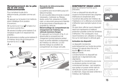 2011-2015 Fiat Doblò Cargo Manuel du propriétaire | Français