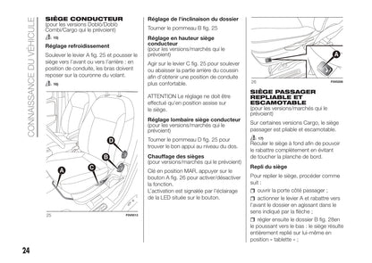 2011-2015 Fiat Doblò Cargo Manuel du propriétaire | Français