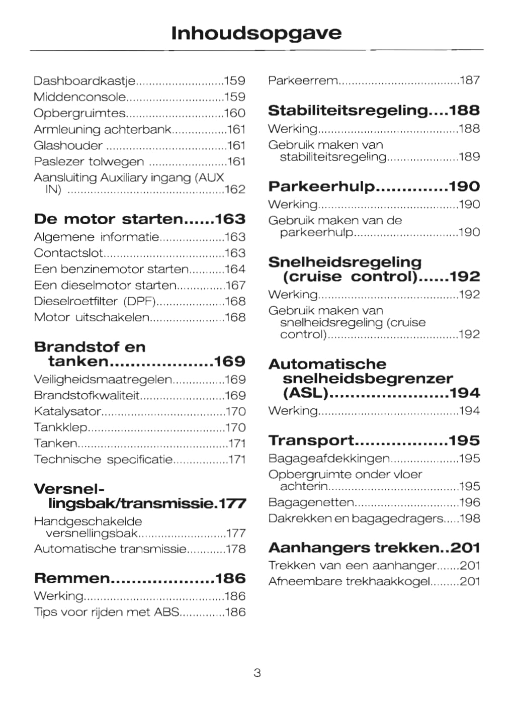 2004-2008 Ford Focus Owner's Manual | Dutch