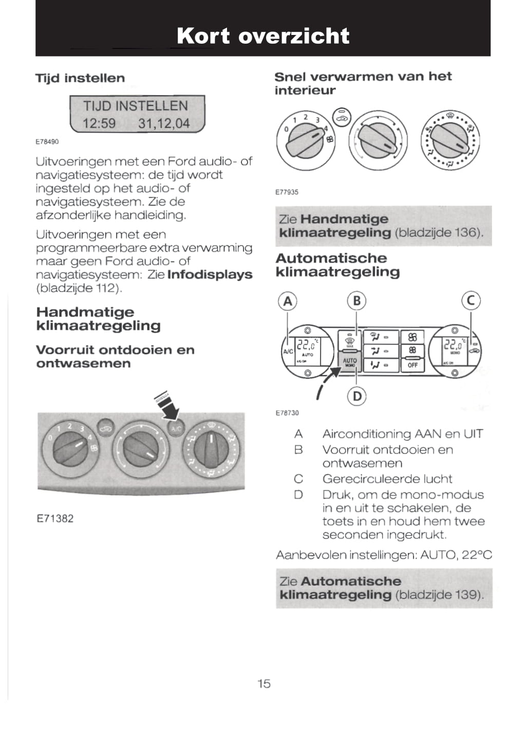 2004-2008 Ford Focus Owner's Manual | Dutch