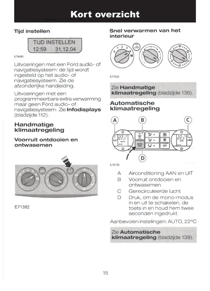 2004-2008 Ford Focus Owner's Manual | Dutch