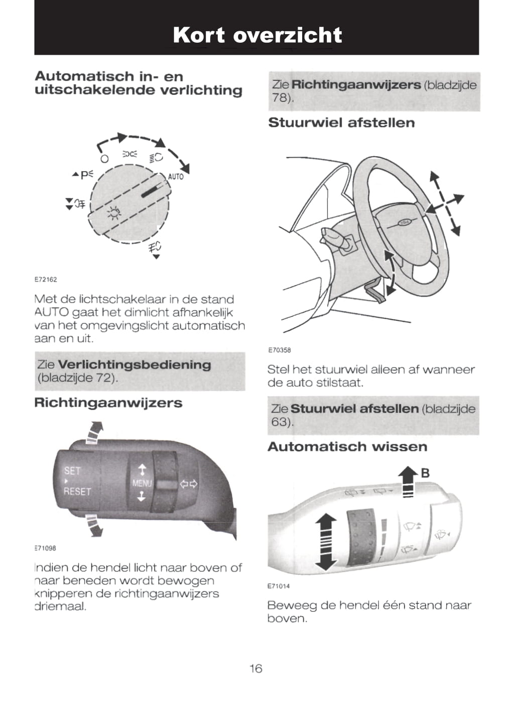 2004-2008 Ford Focus Owner's Manual | Dutch