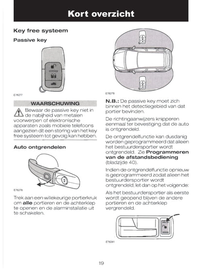 2004-2008 Ford Focus Owner's Manual | Dutch