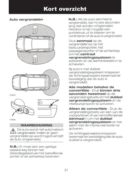 2004-2008 Ford Focus Owner's Manual | Dutch