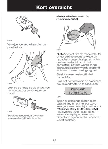 2004-2008 Ford Focus Owner's Manual | Dutch